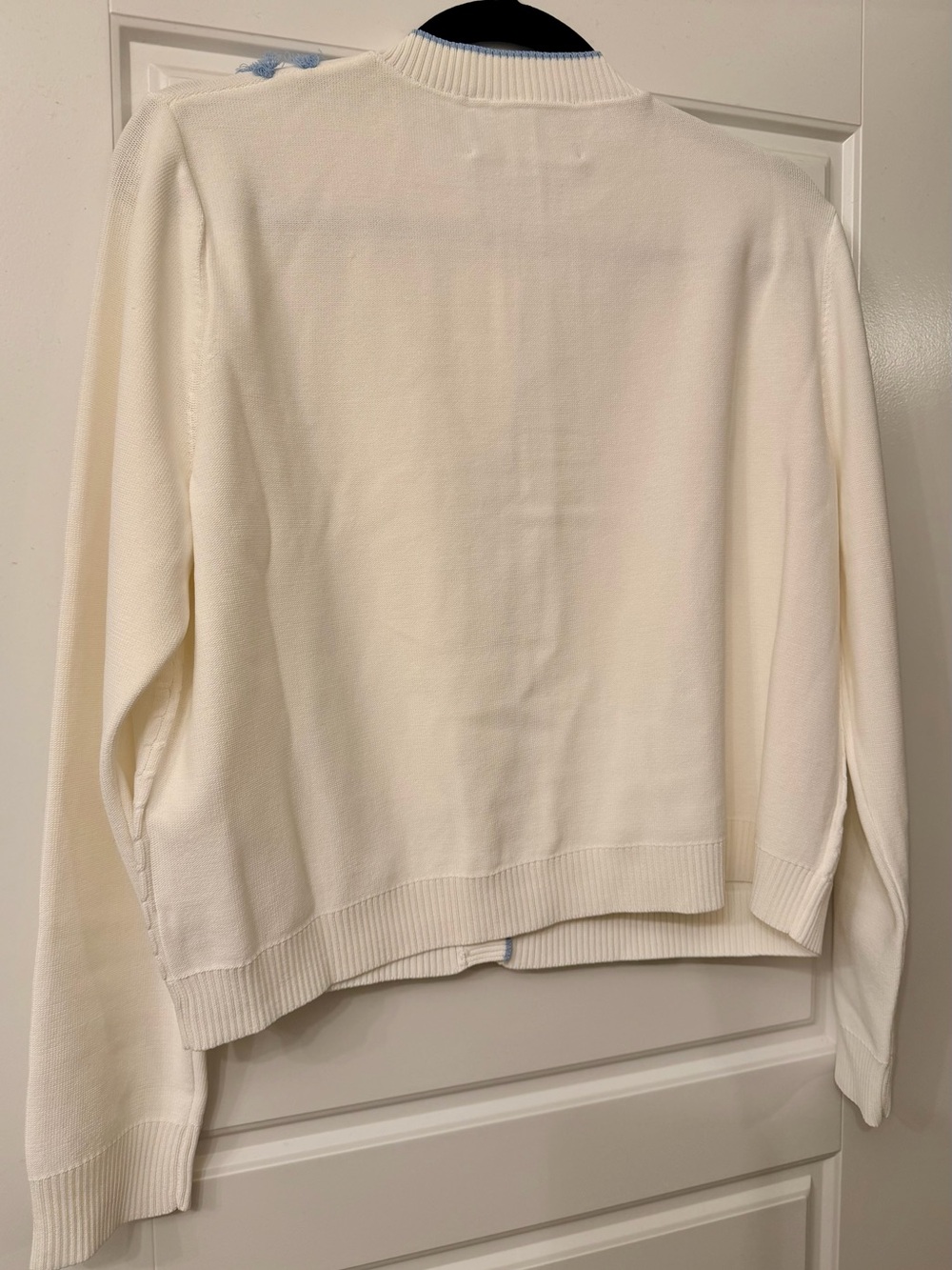 Aleeza Paris Cardigan with Light Blue Cable Detail - Fits an XL - Picture 6 of 8